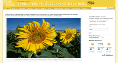 Desktop Screenshot of bouldercountybeekeepers.org